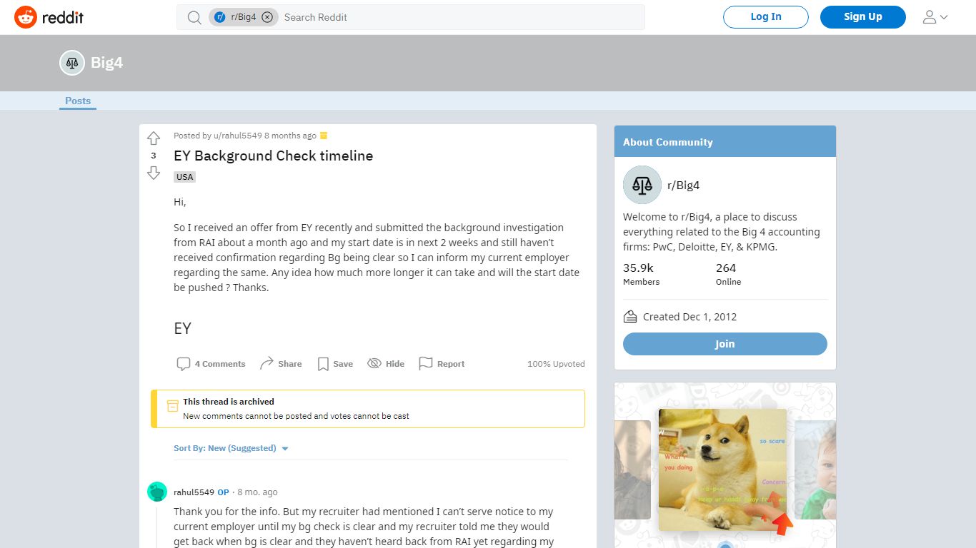 EY Background Check timeline : Big4 - reddit.com